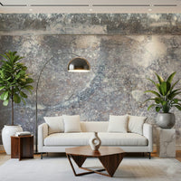 Elegant abstract slate surface with frosty highlights, decorative wall art