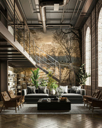 Frosty Morning tranquil mural wallpaper

