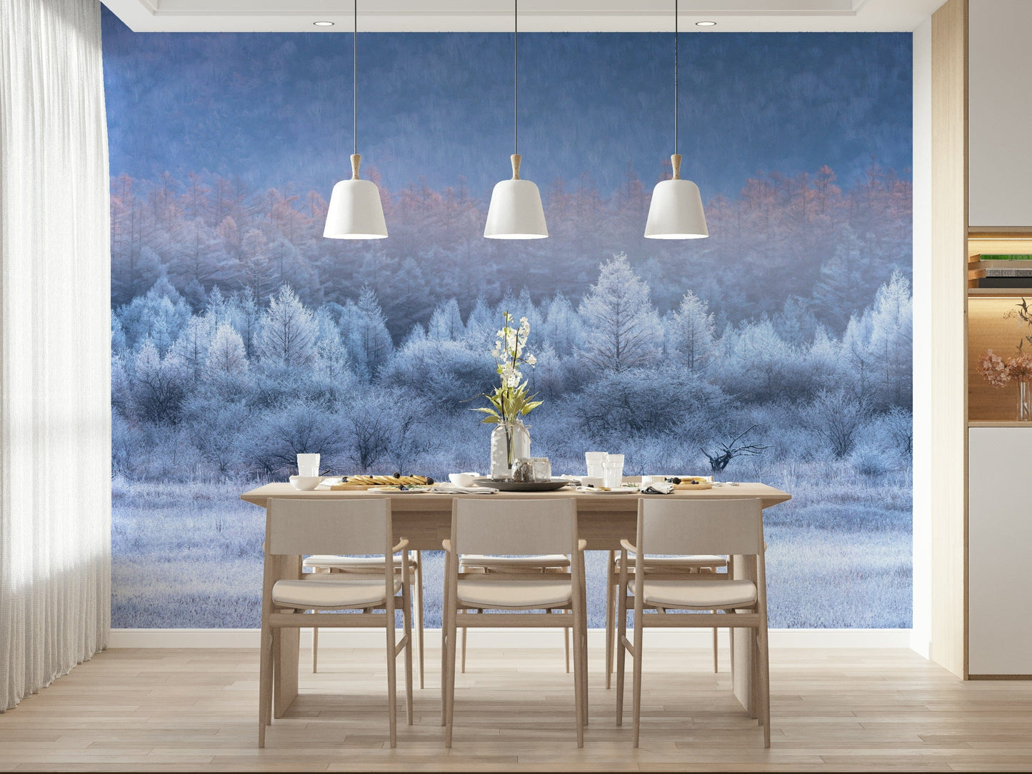 Frozen Dawn Vista Wall Mural -2593096