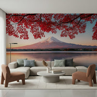Serene blue horizon mural in nursery, gentle sky-and-sea look