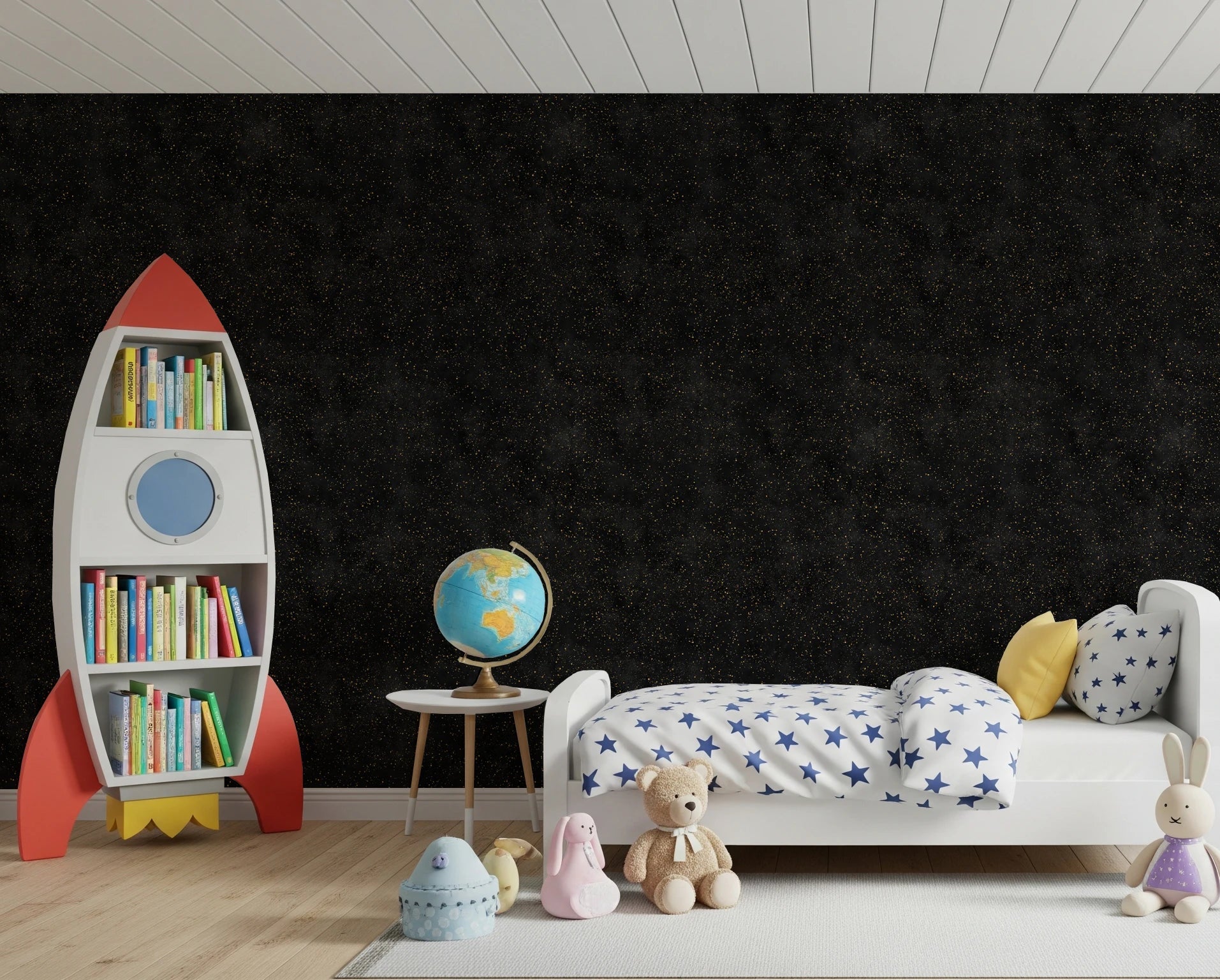 Galactic Star Field - Charcoal Wallpaper⁠