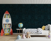 Galactic Star Field - Petrol Wallpaper⁠