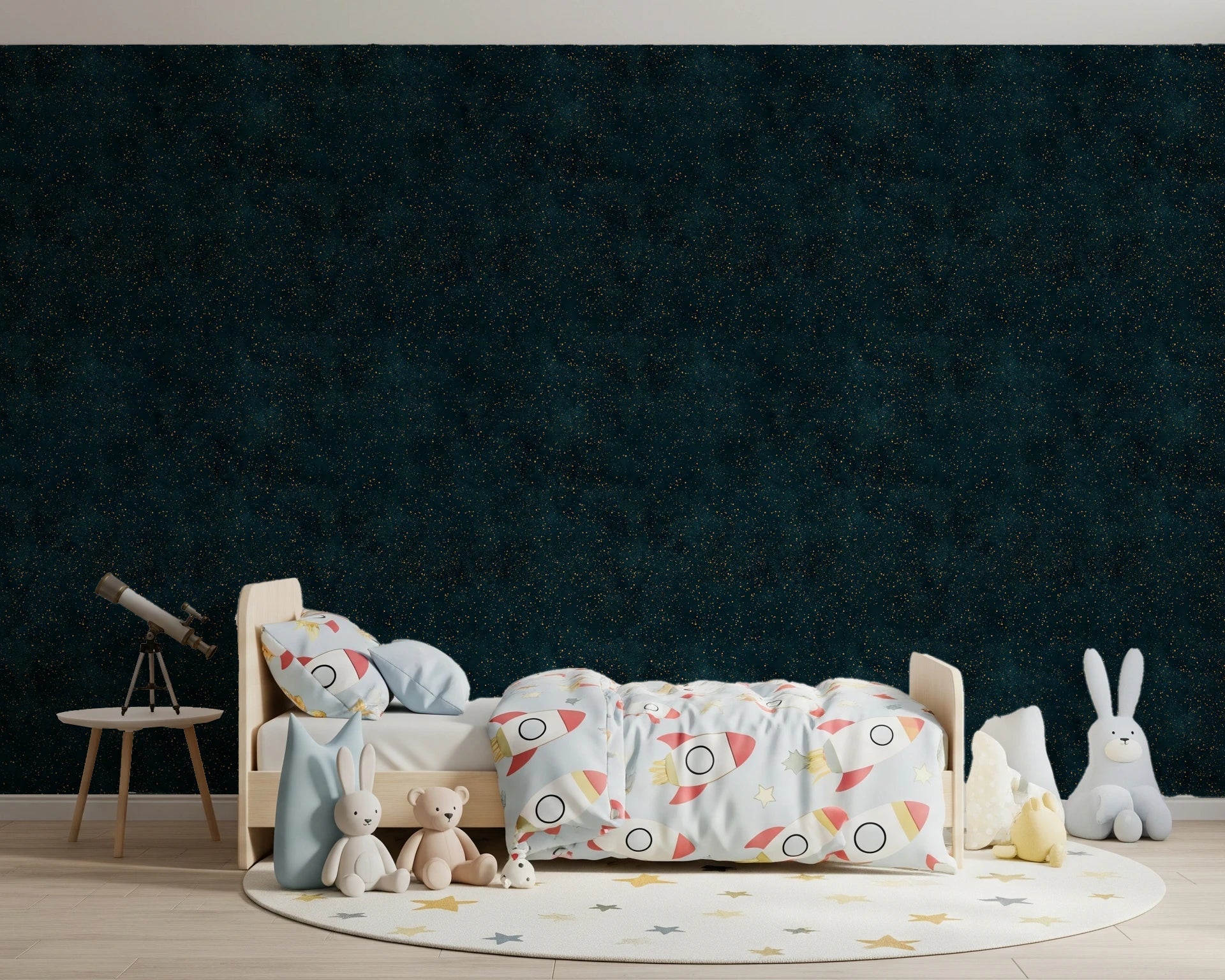 Galactic Star Field - Petrol Wallpaper⁠