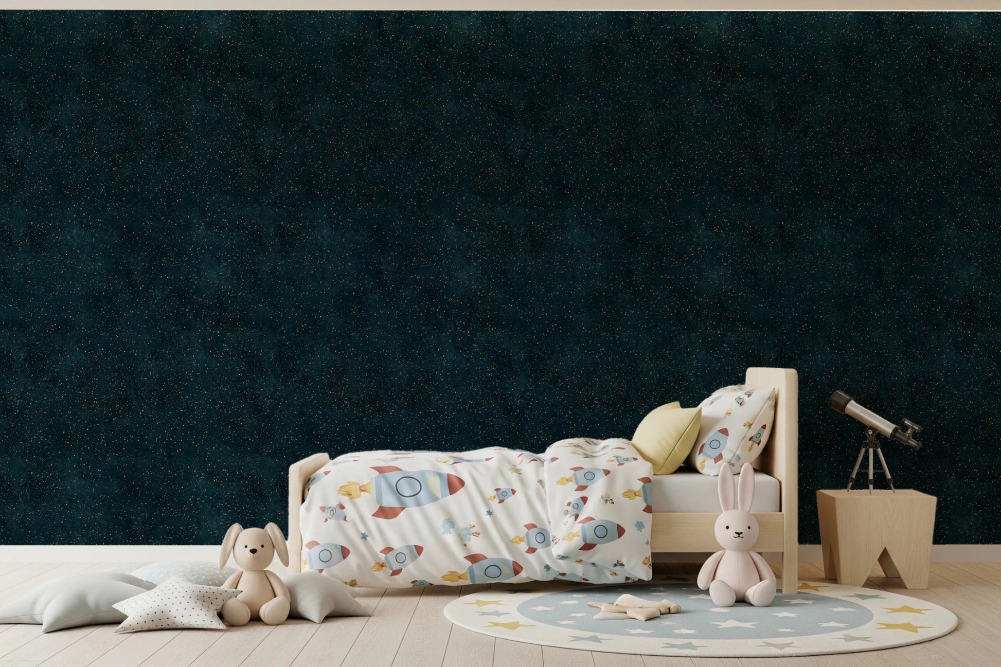 Galactic Star Field - Petrol Wallpaper⁠