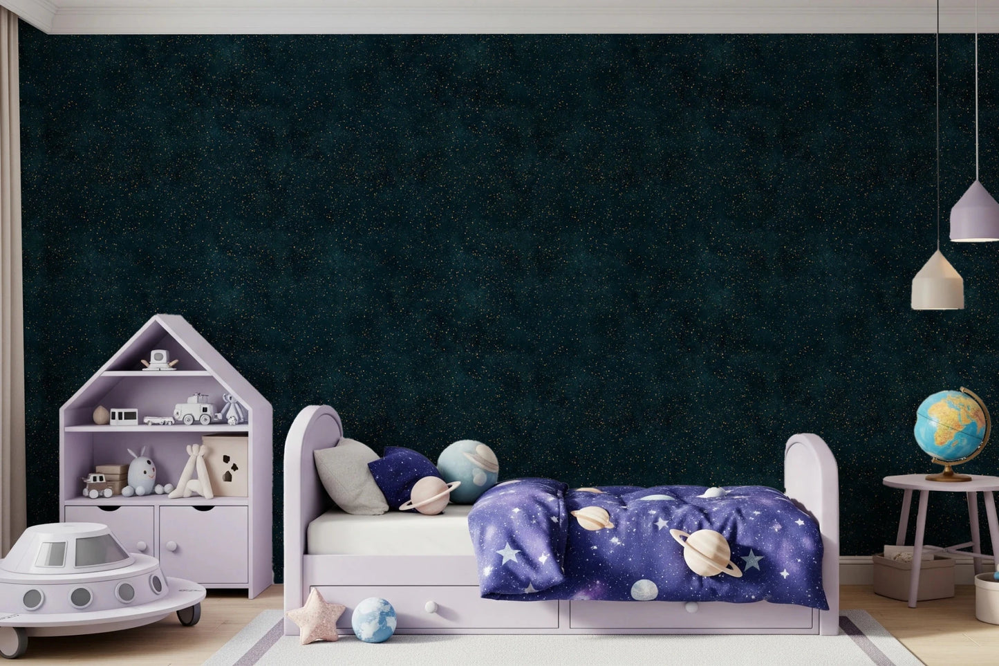 Galactic Star Field - Petrol Wallpaper⁠