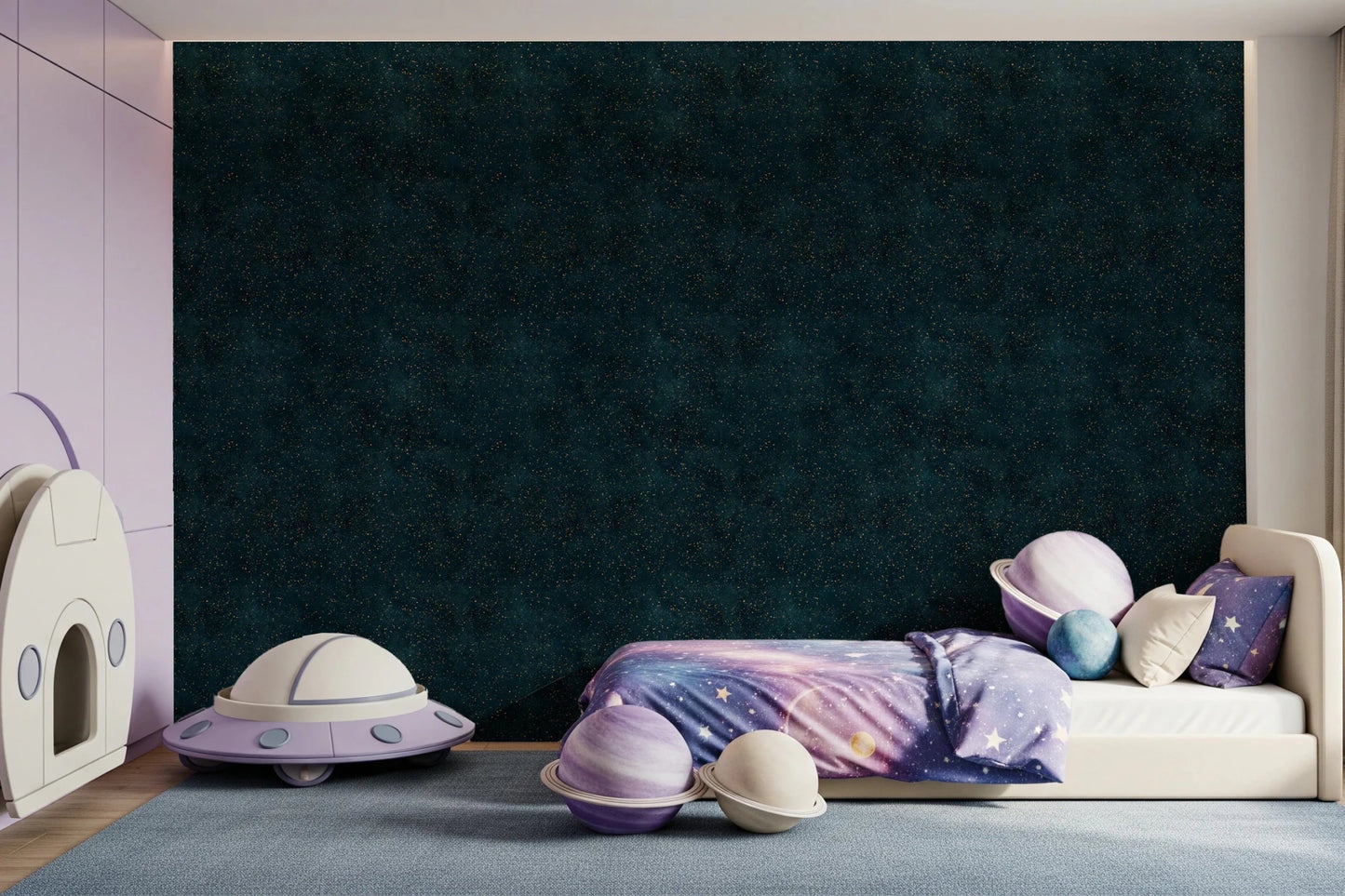 Galactic Star Field - Petrol Wallpaper⁠