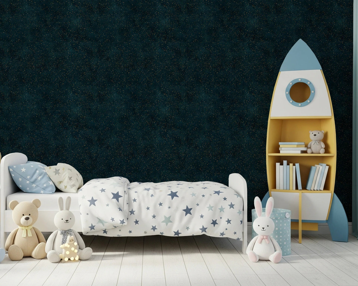 Galactic Star Field - Petrol Wallpaper⁠