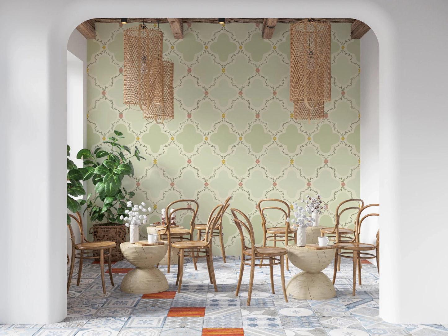 Garden Trellis Wallpaper⁠