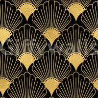 wallpaper with a vintage glam feel