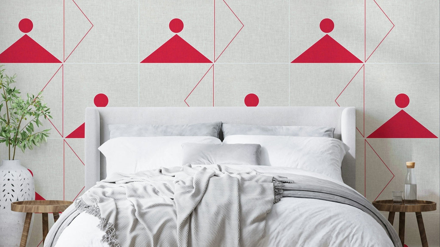 Geometric 06 Wallpaper with abstract line pattern

