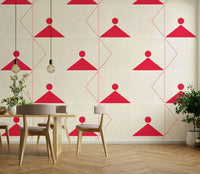 Modern wall design with subtle linear forms

