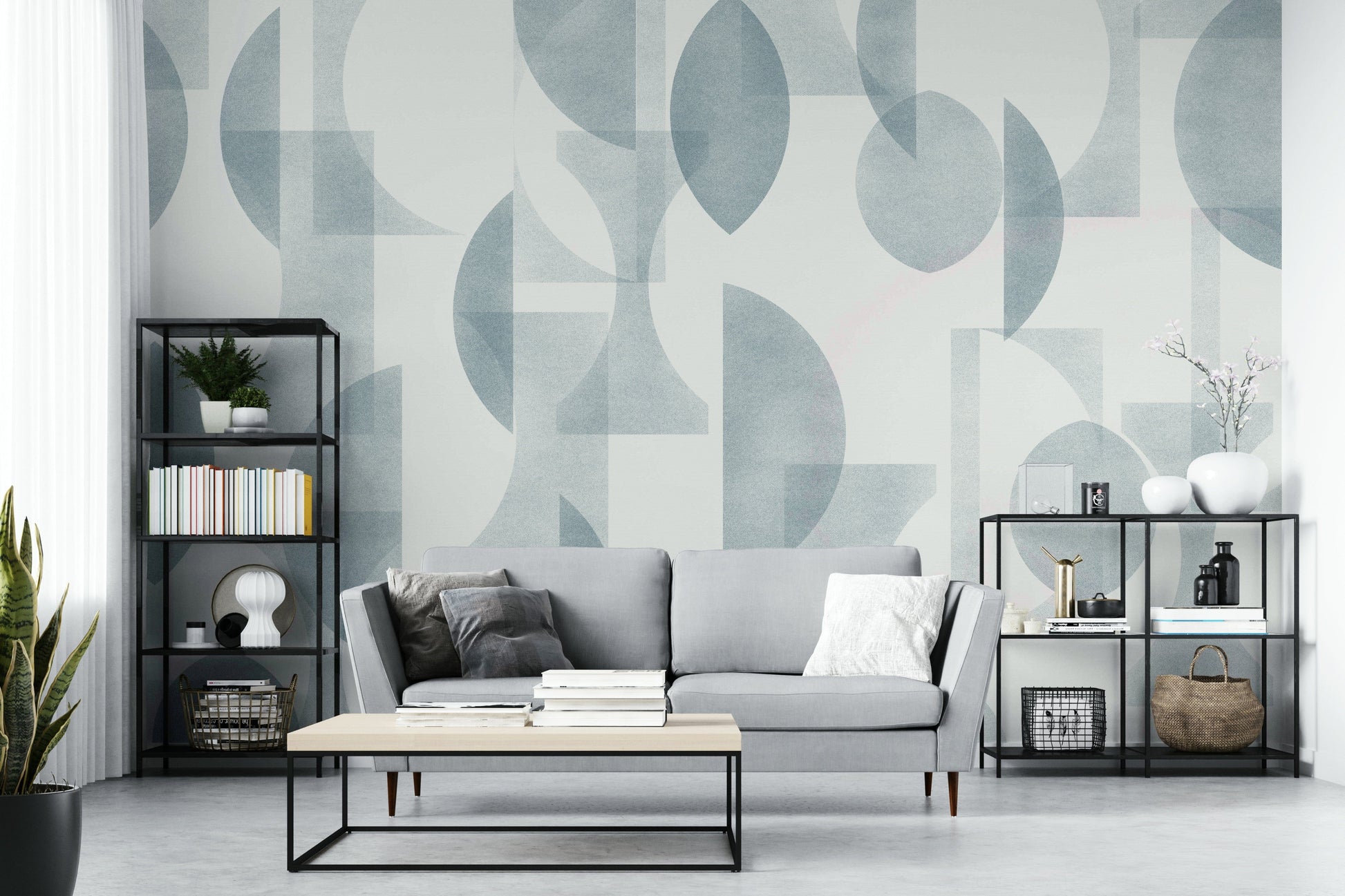 Wallpaper for walls with a sophisticated, abstract design


