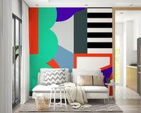 Intricate geometric shapes and lines for a sleek and bold wall design