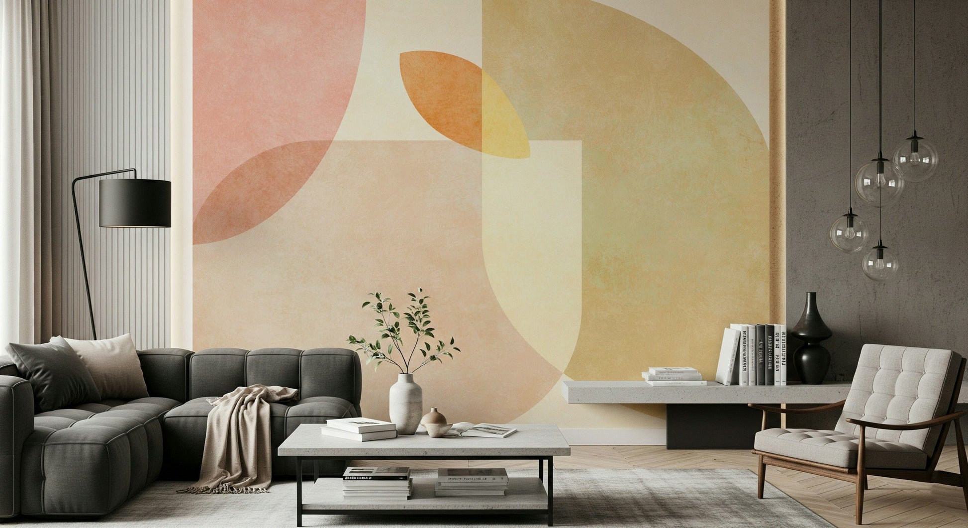 A serene abstract pattern wall mural for your decor.

