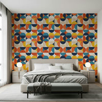 Abstract Modern Harmony pattern wall covering.