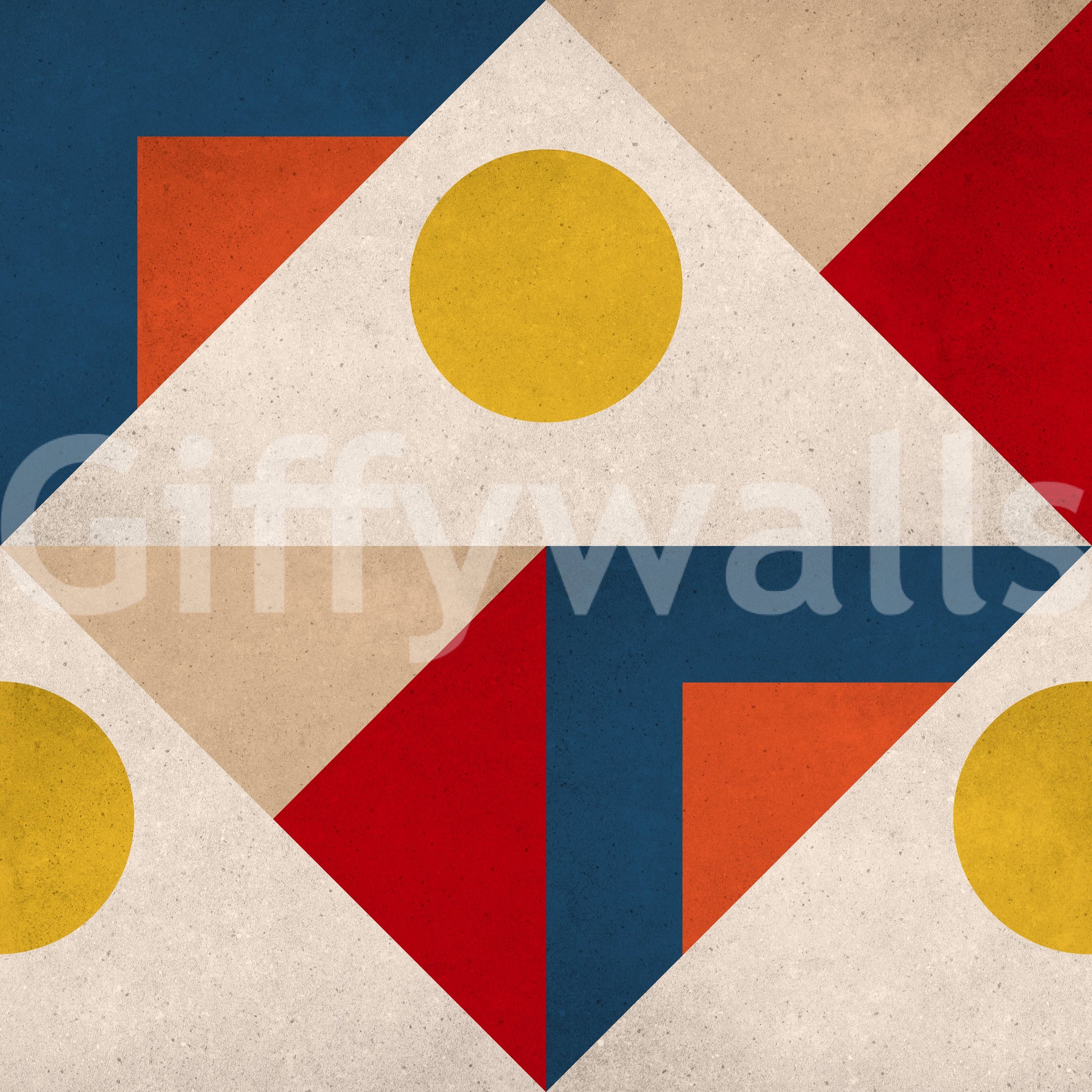 Subtle yet striking Geometric Harmony wallpaper for interiors

