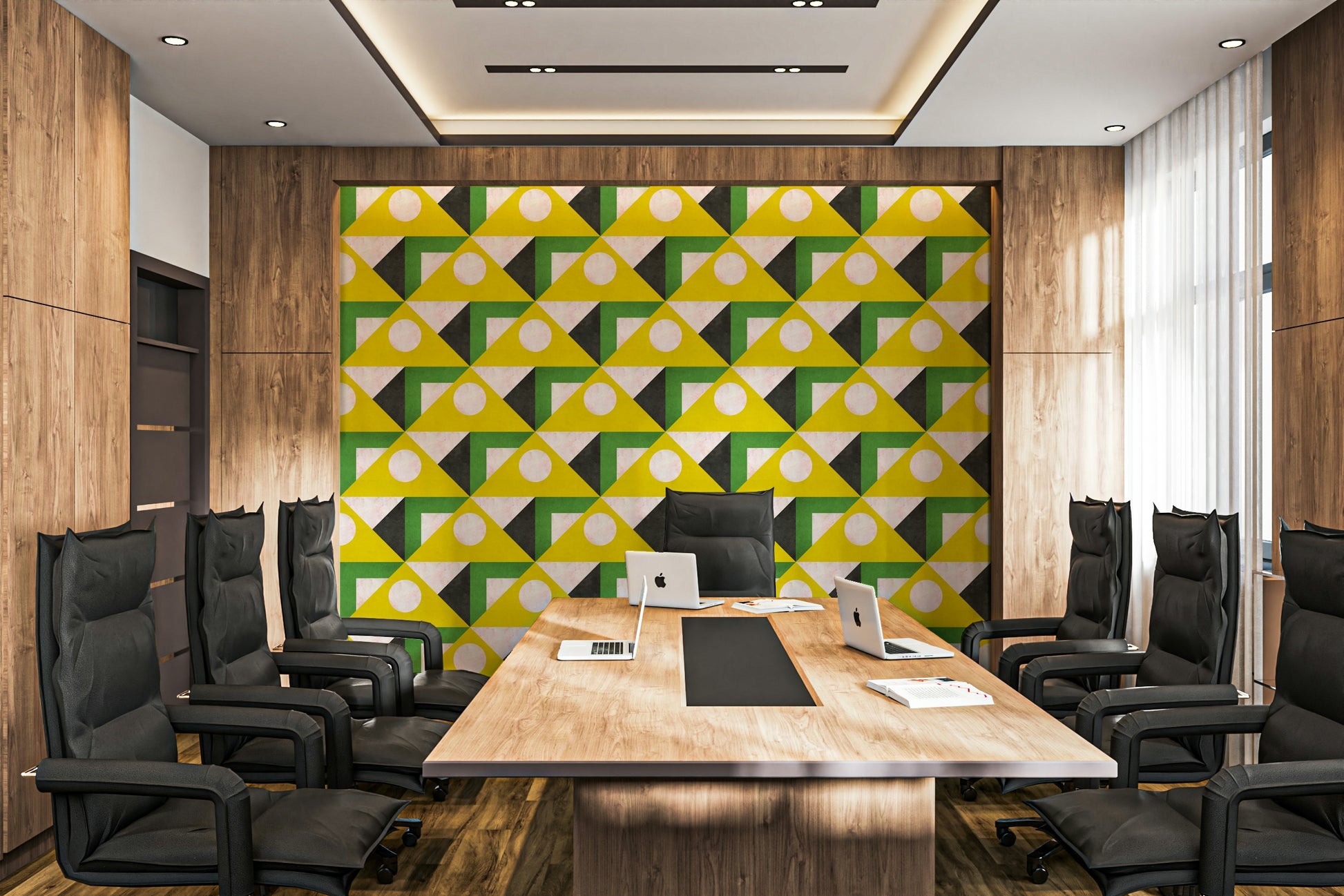 Colorful textured abstract shapes wallpaper

