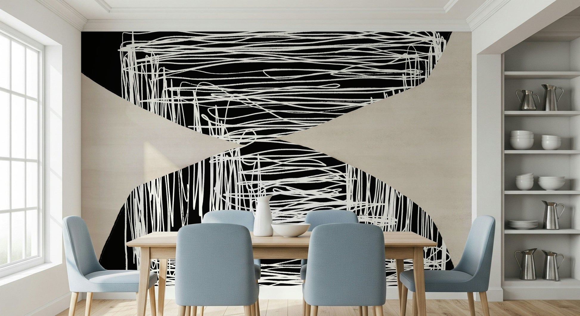 A classic abstract design wallpaper for walls.