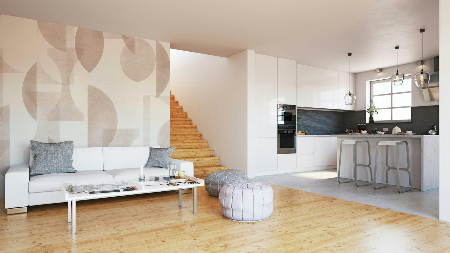 Wallpaper for walls with a sophisticated, abstract design

