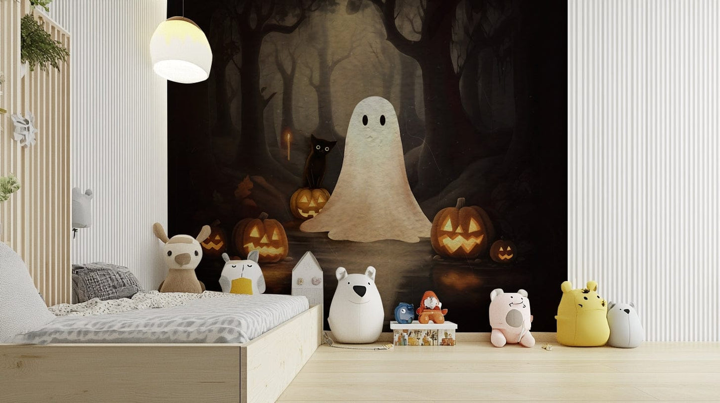 Ghost and Black Cat Wall Mural for walls

