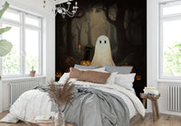 Ghost and Black Cat Wall Mural