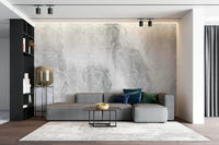 A beautiful modern art wall mural of flowing shapes.

