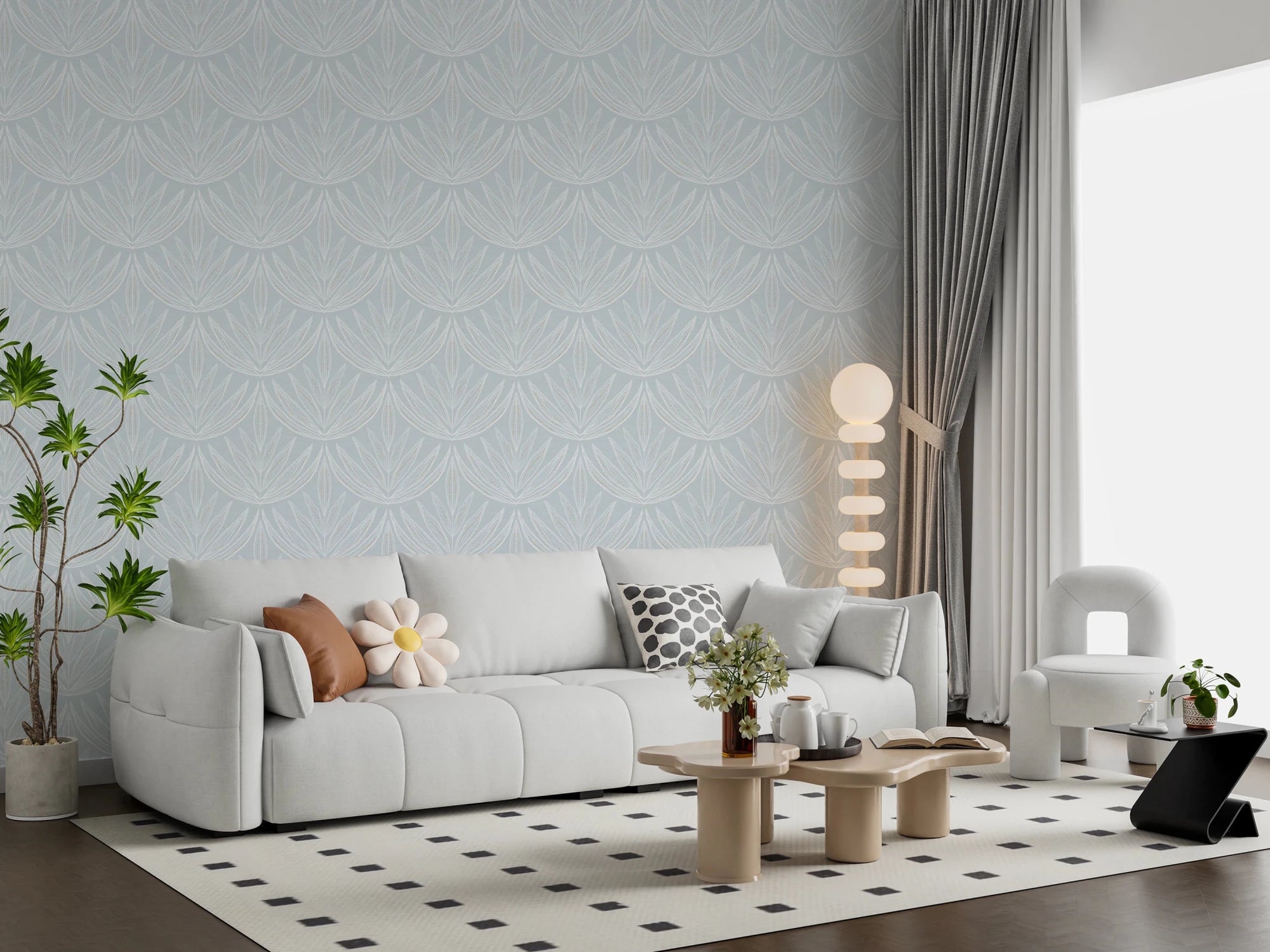 Gilded Petals Wallpaper⁠