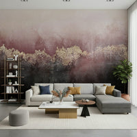 An artistic nature inspired mural for home decor.