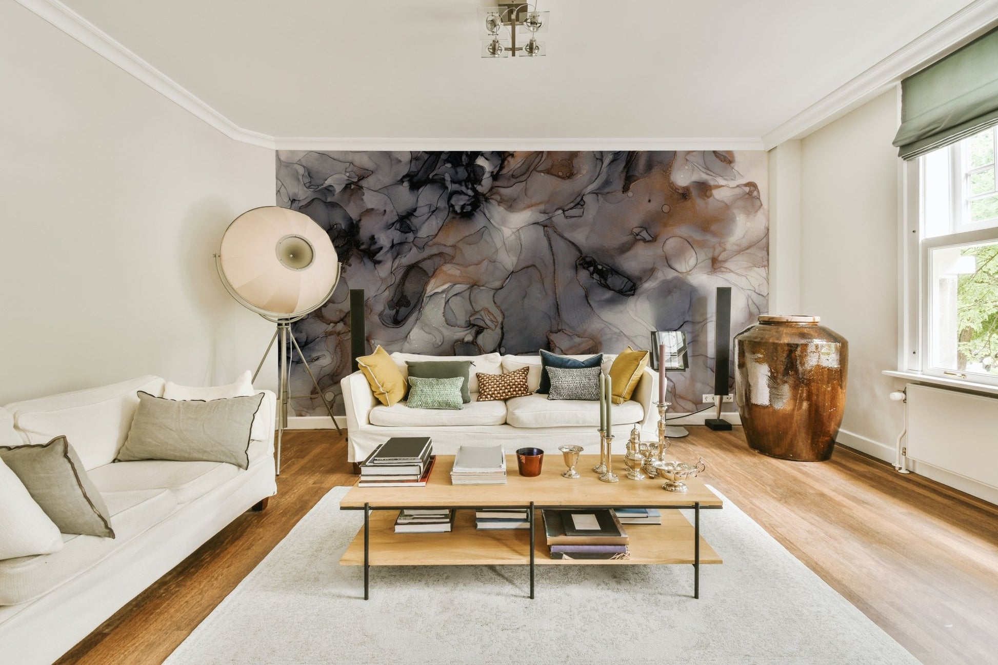 Dark, moody colors with a touch of gold elegance

