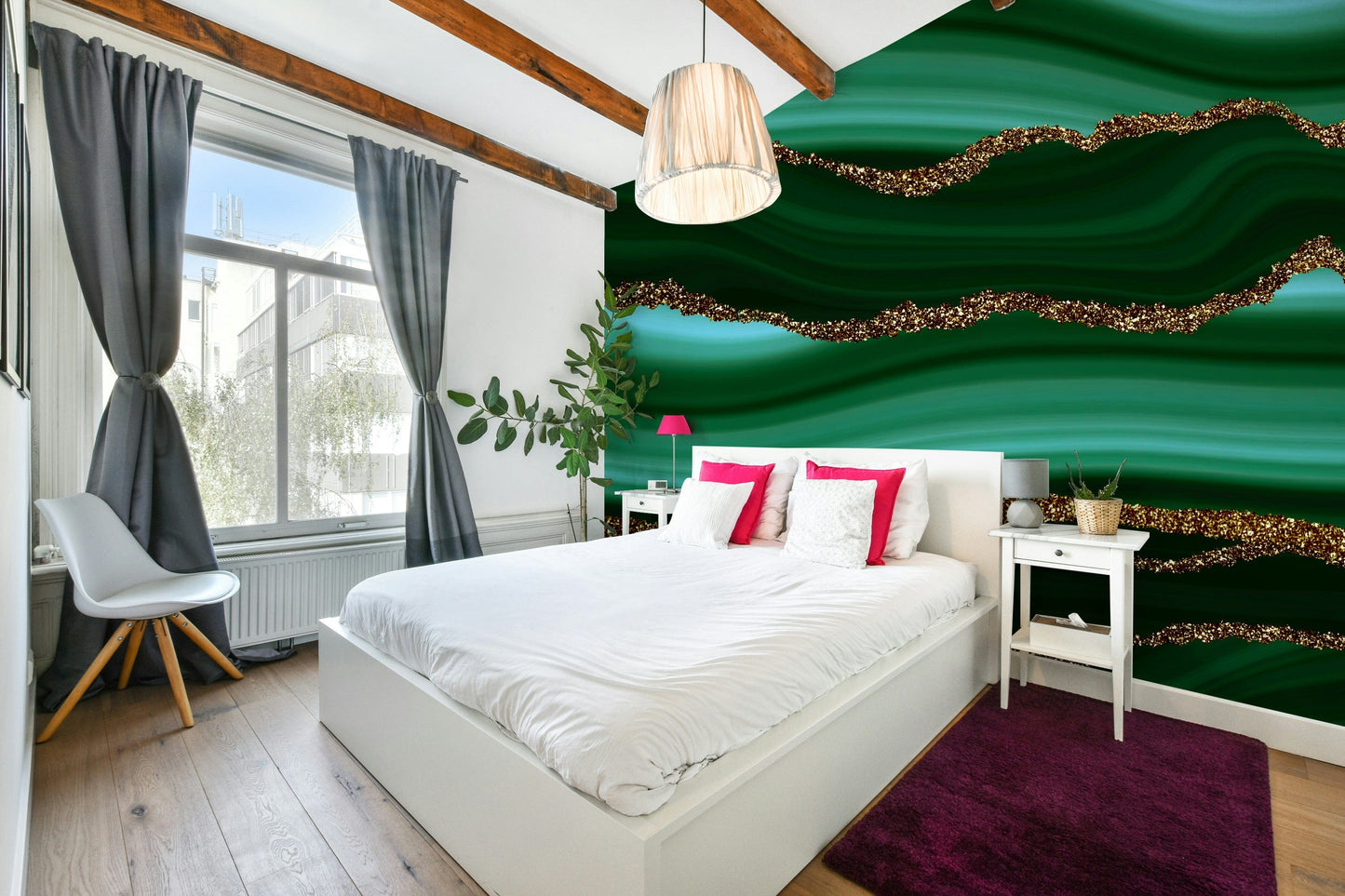 The design has a beautiful, elegant look.

