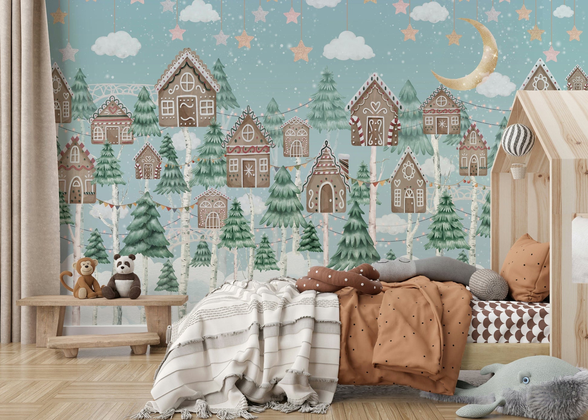 The colors are soft and gentle, with browns, pinks, and whites.

