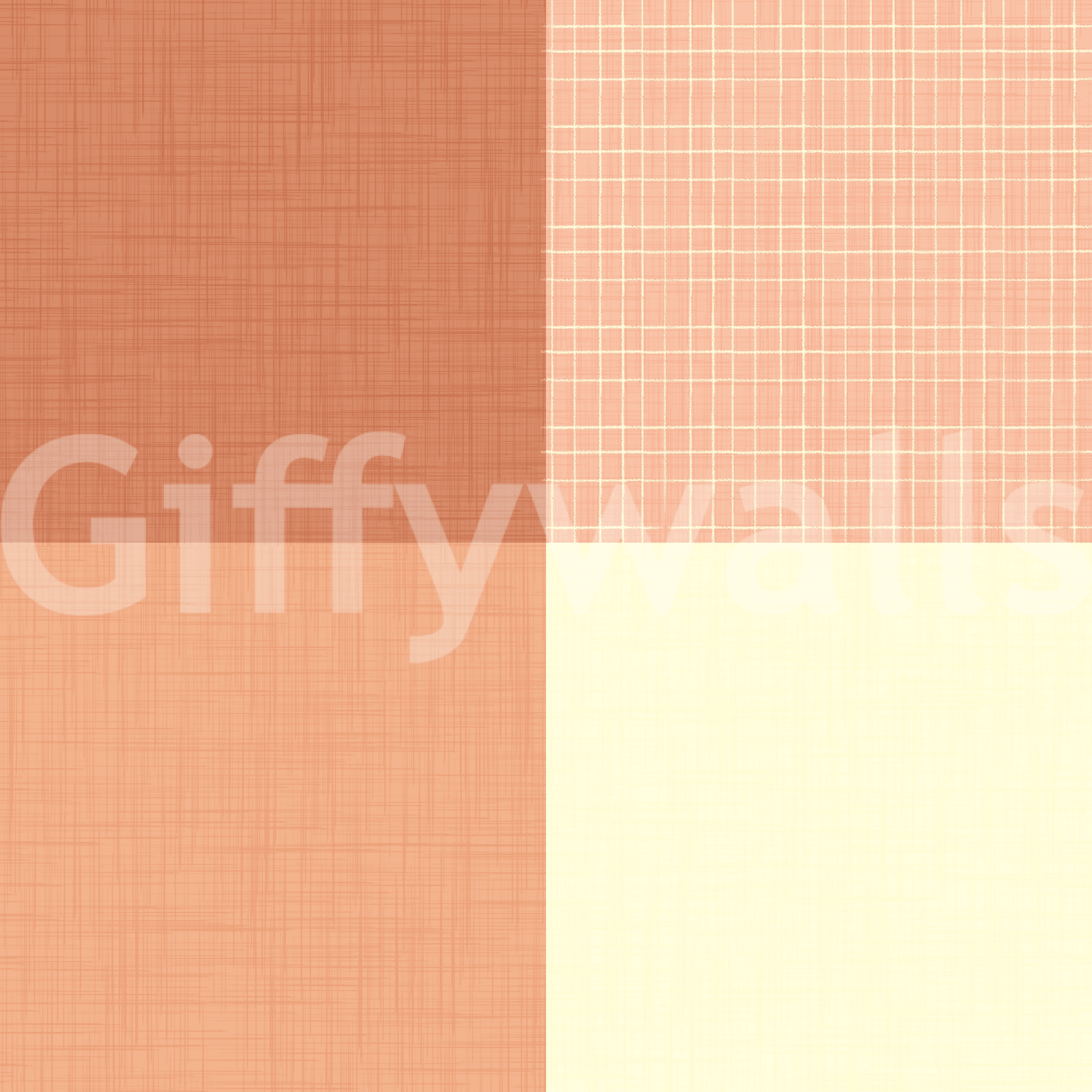 Gingham Peach Linen Texture Country Wallpaper⁠