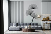 Ginkgo Line Wall Mural