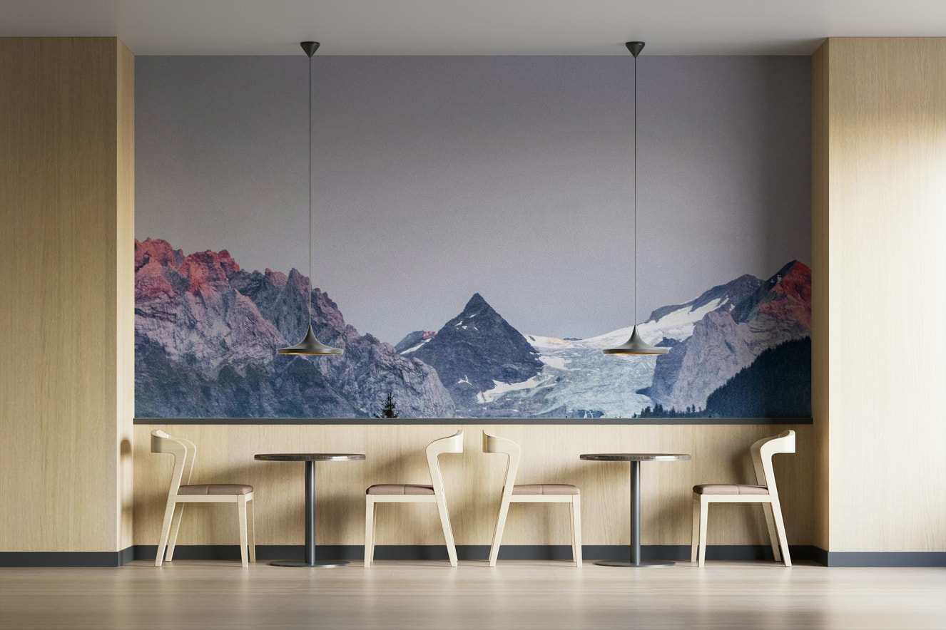 Gletscher Peaks Tapete