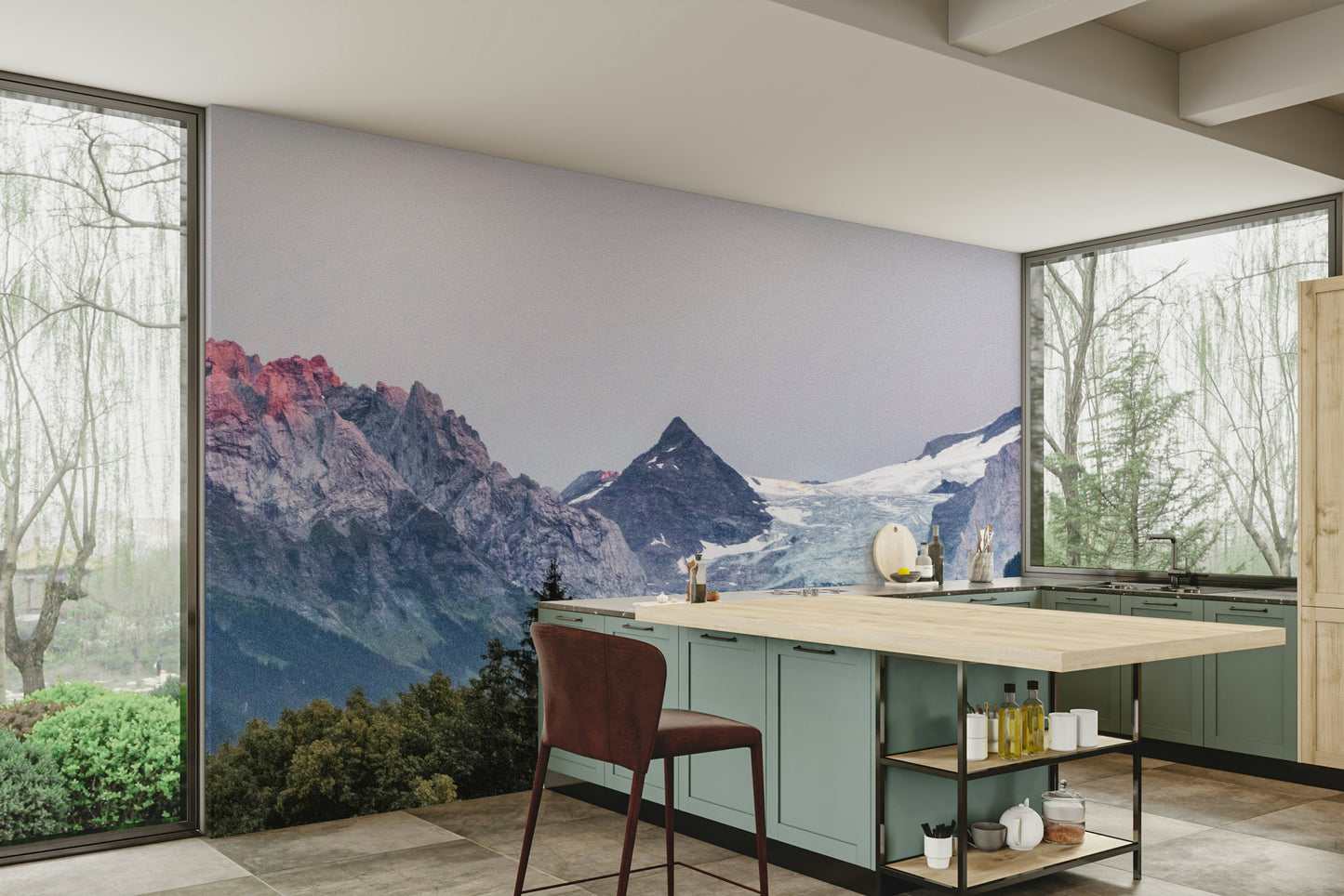 Glacier topper tapet