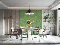 Wall decor evoking lavish and energetic style.

