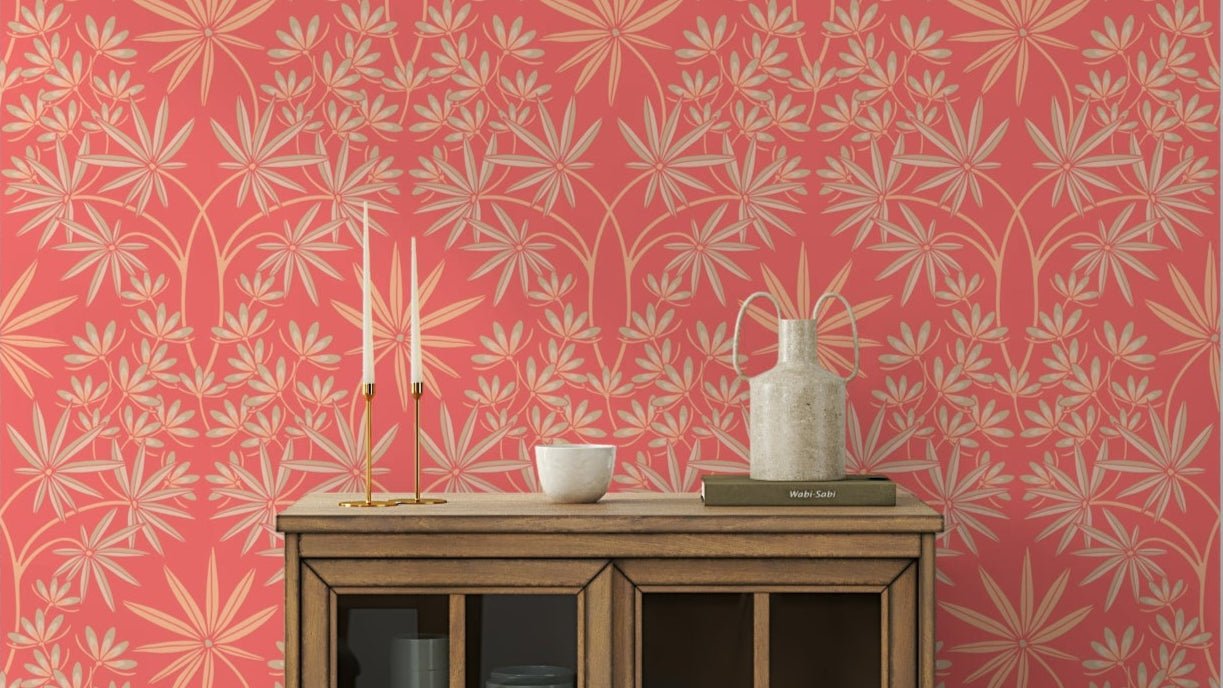 Glamour floral damask pattern.

