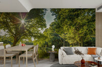 The surface appears wet or dewy, creating a glistening effect.

