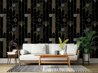 Golden Arcadia Harmony Deco Wallpaper⁠