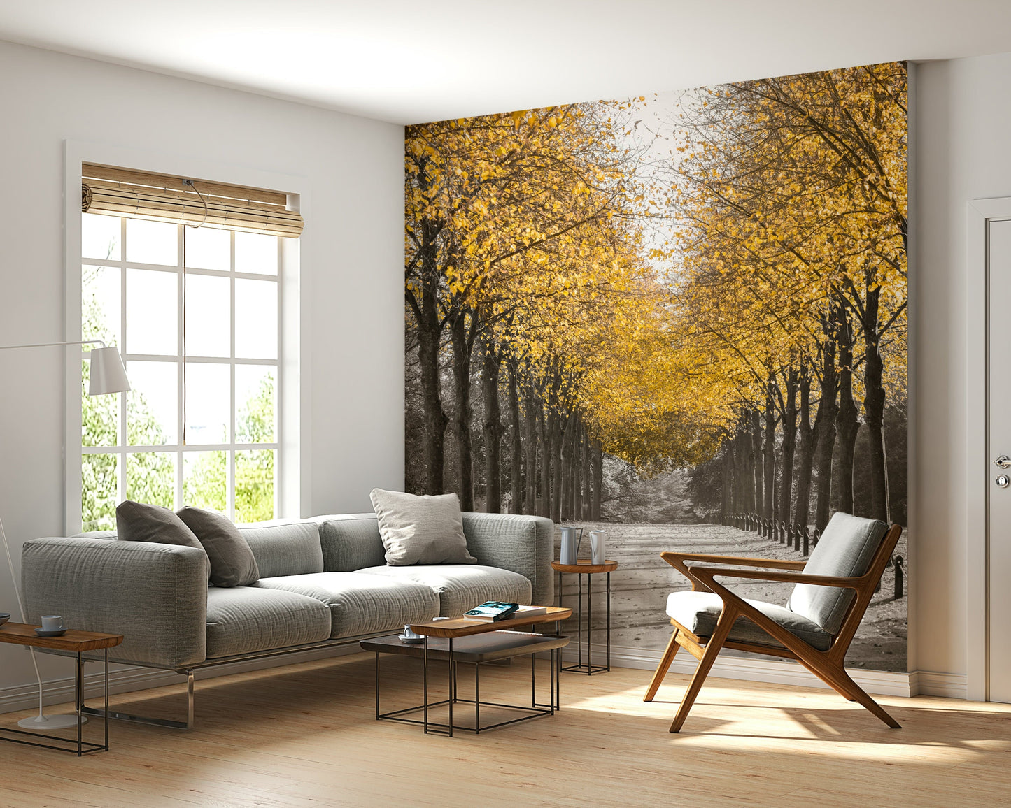 White Gold Wall Mural