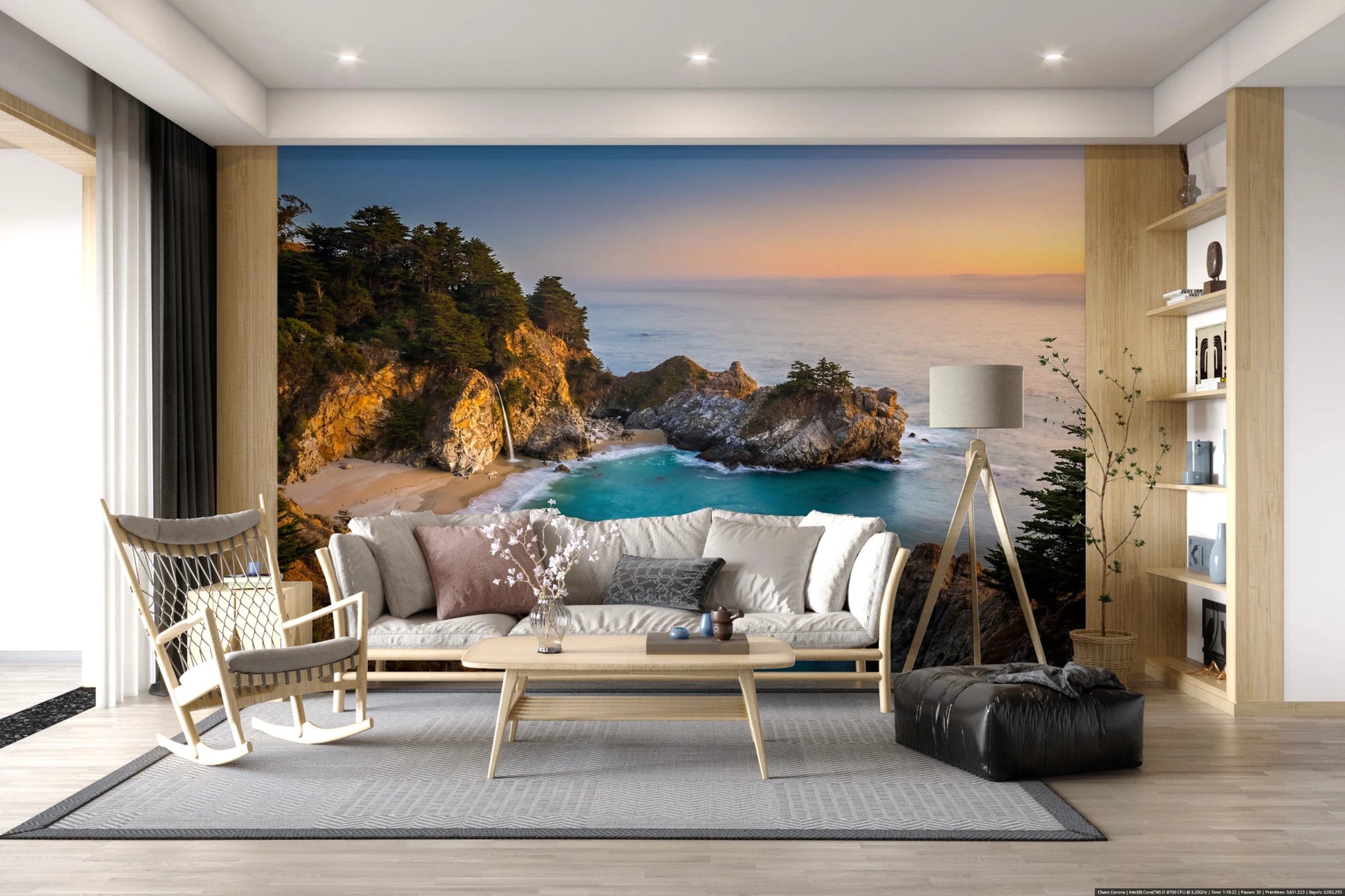 Golden Cove Wall Mural