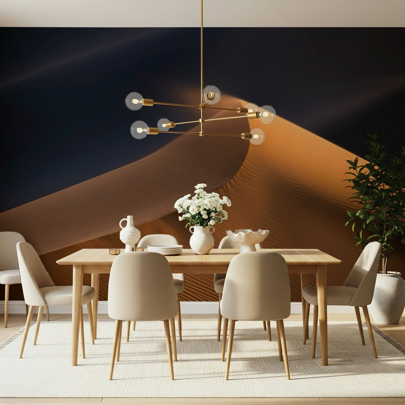 Serene Desert Rise Wall Mural -2330298