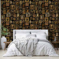 Golden Era Canines mural for a sophisticated room.

