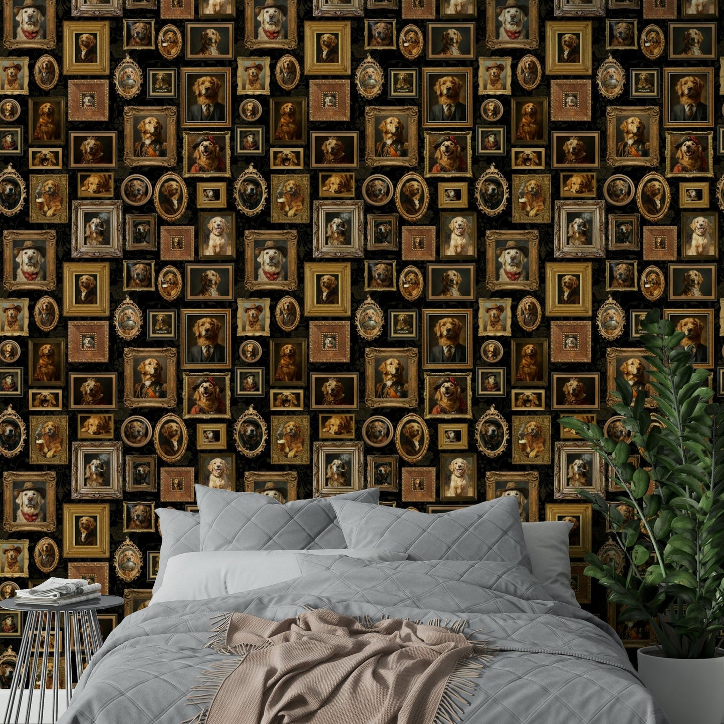 Full view of the mural on a wall.

