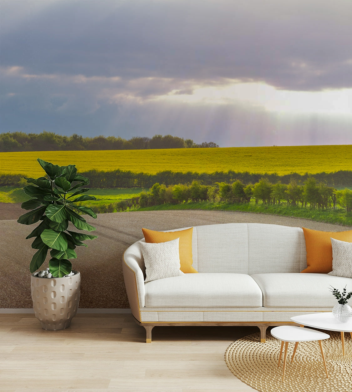 A seamless pattern for a living room or bedroom.

