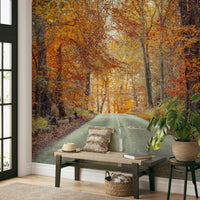 Golden woodland wallpaper for walls

