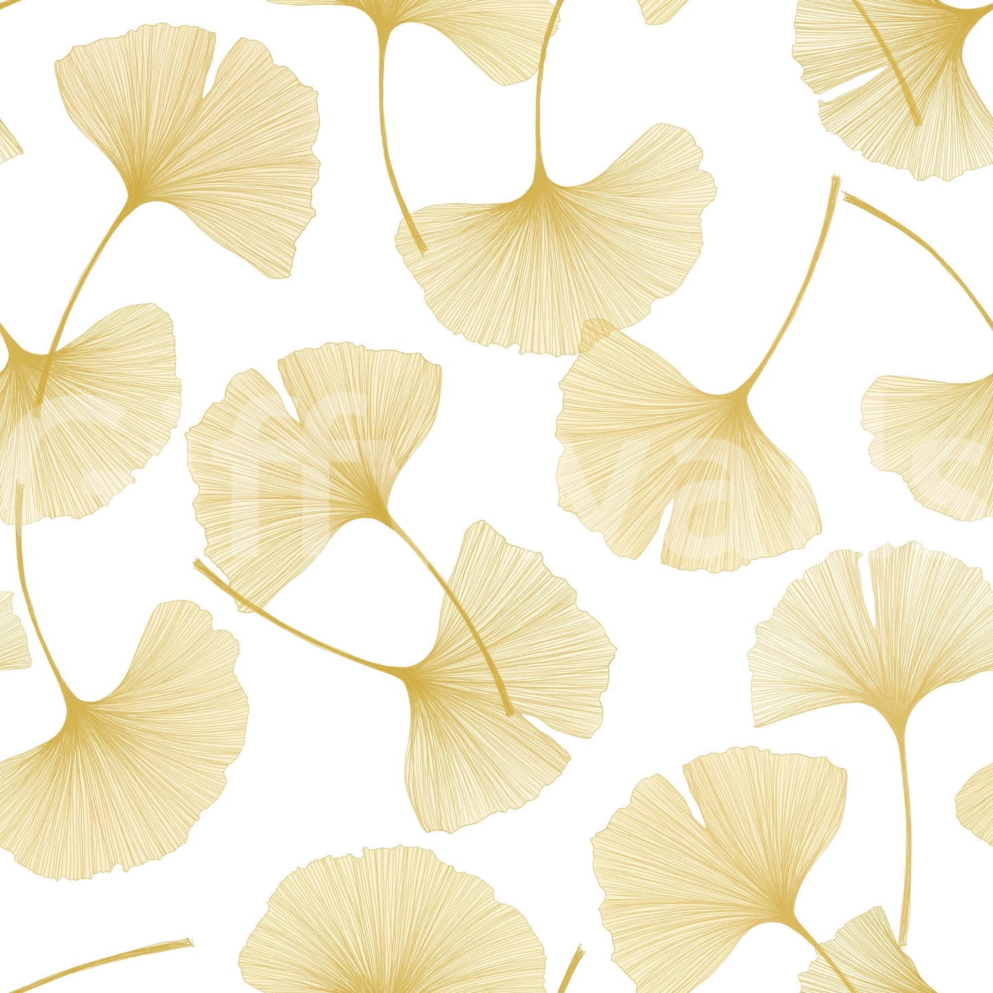Papel de parede Brisa de Ginkgo Dourado