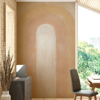 Contemporary golden arch wall art

