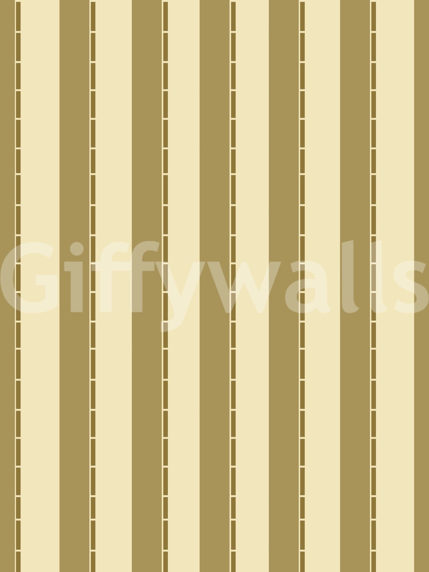 Golden Grid Stripes Wallpaper with a high-end satin finish.