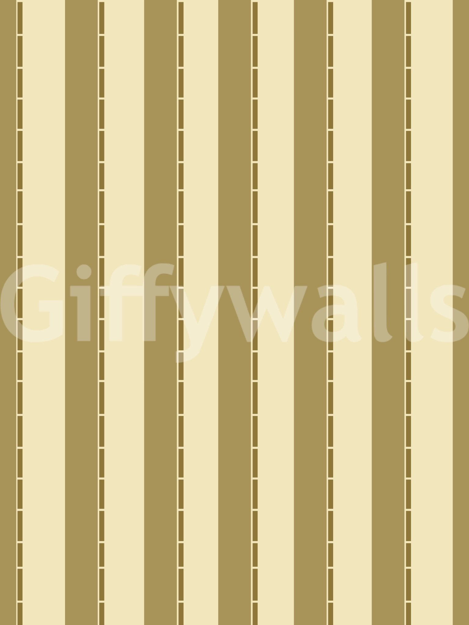 Golden Grid Stripes Wallpaper with a high-end satin finish.